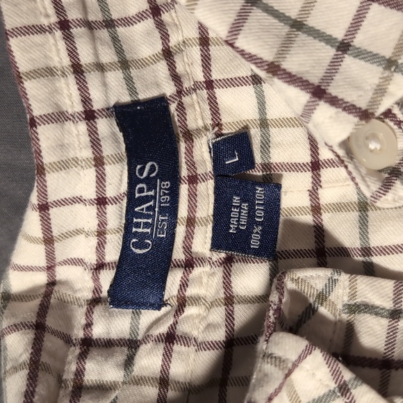 2/$10 Chaps button down shirt - Picture 3 of 4